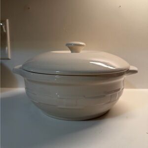 Longaberger Ivory Casserole Dish 3 Quart
